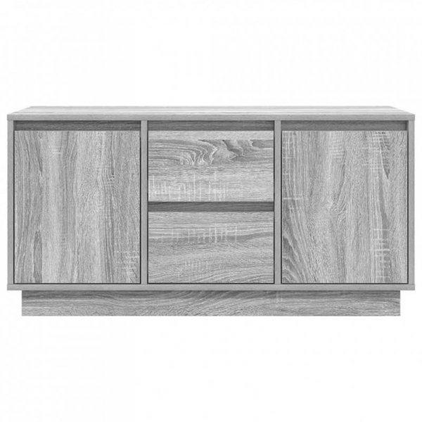 Szafka RTV z oświetleniem LED Szara Sonoma 100x41x50 cm