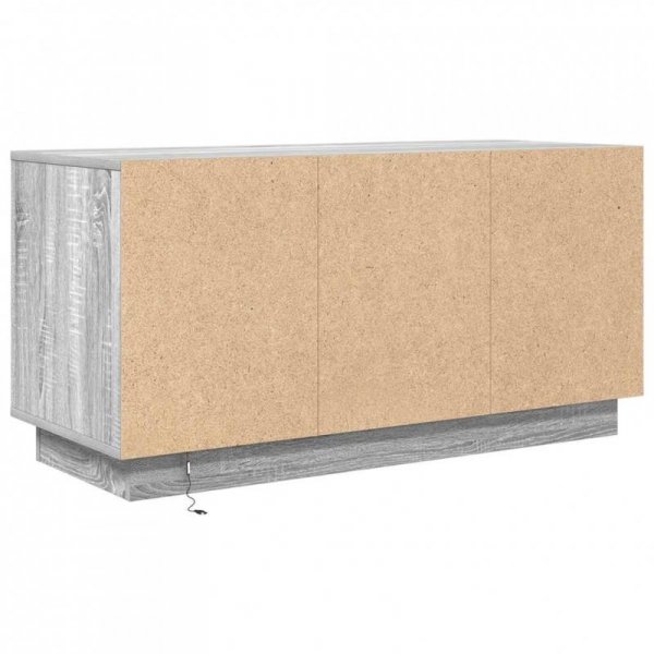 Szafka RTV z oświetleniem LED Szara Sonoma 100x41x50 cm