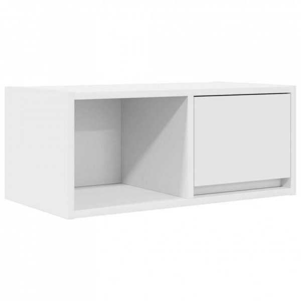 Szafki RTV 2 szt. Białe 60x31x25,5 cm Drewno klejone