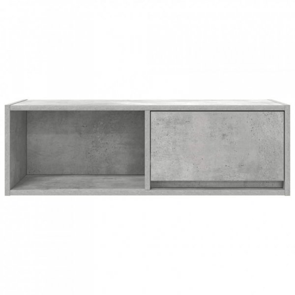 Szafki RTV 2 szt. Beton Szary 80x31x25,5 cm Drewno klejone