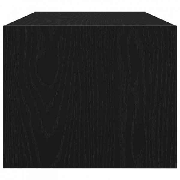 Szafki RTV 2 szt. Dąb czarny 80x31x25,5 cm Drewno klejone