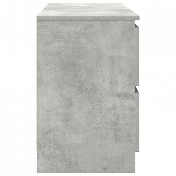 Szafka RTV Beton Szary 100x35x54 cm Drewno klejone