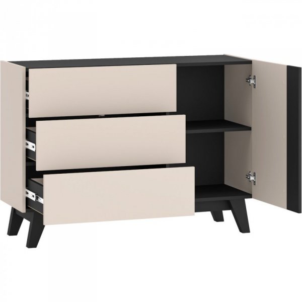Komoda SABLE 04 kaszmir / czarny