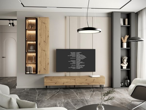 Meblościanka FIGO 1 dąb artisan
