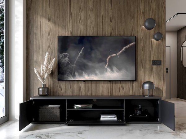 Komoda RTV wisząca RADIUS 180 czarny