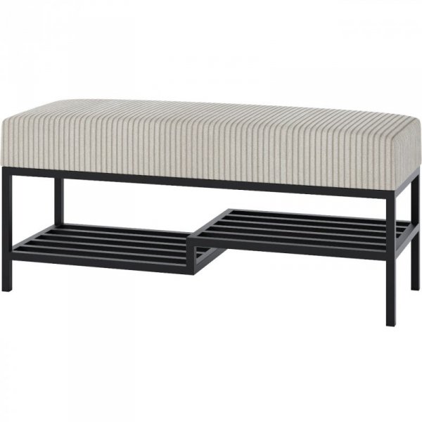 Ławka tapicerowana ARAD 80cm czarny / poso 100