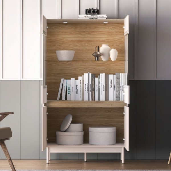 Witryna ERMITE 03 kaszmir / dąb cremona