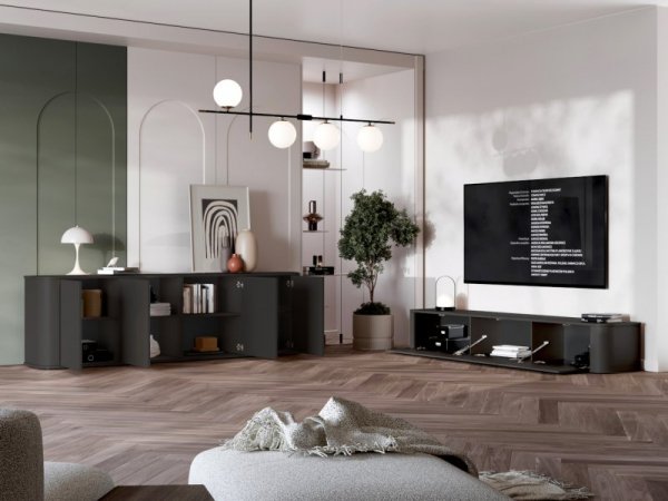 Meble do salonu AZELIO 3 czarny