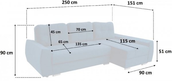 Narożnik FULAR riviera 38 lewy