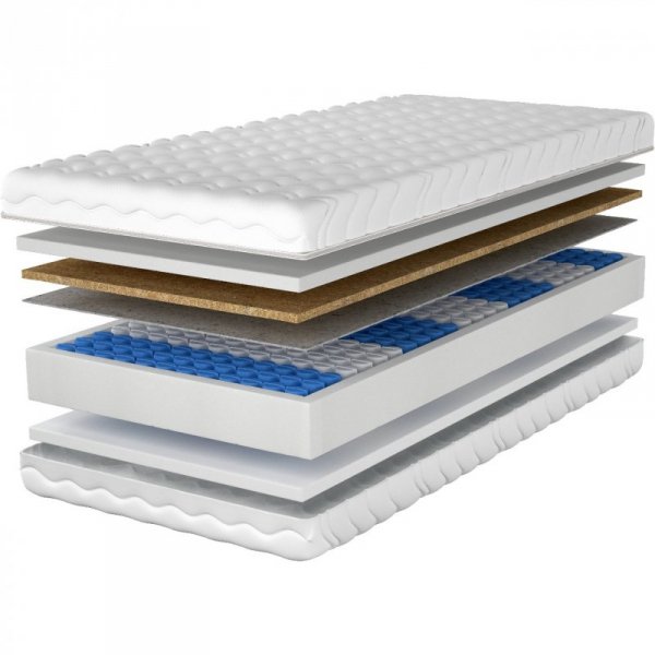 Materac 140x200 COSTA pocket kokos
