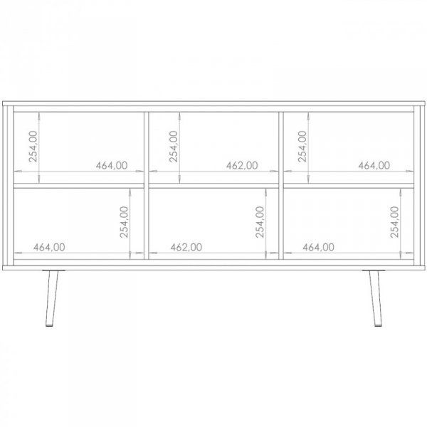 Komoda TREY 01 czarny grafit