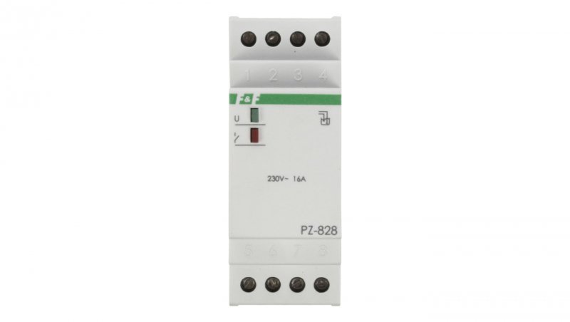 Przekaźnik kontroli poziomu cieczy 16A 1P 1-100kOhm PZ-828 f&amp;f 5908312595601