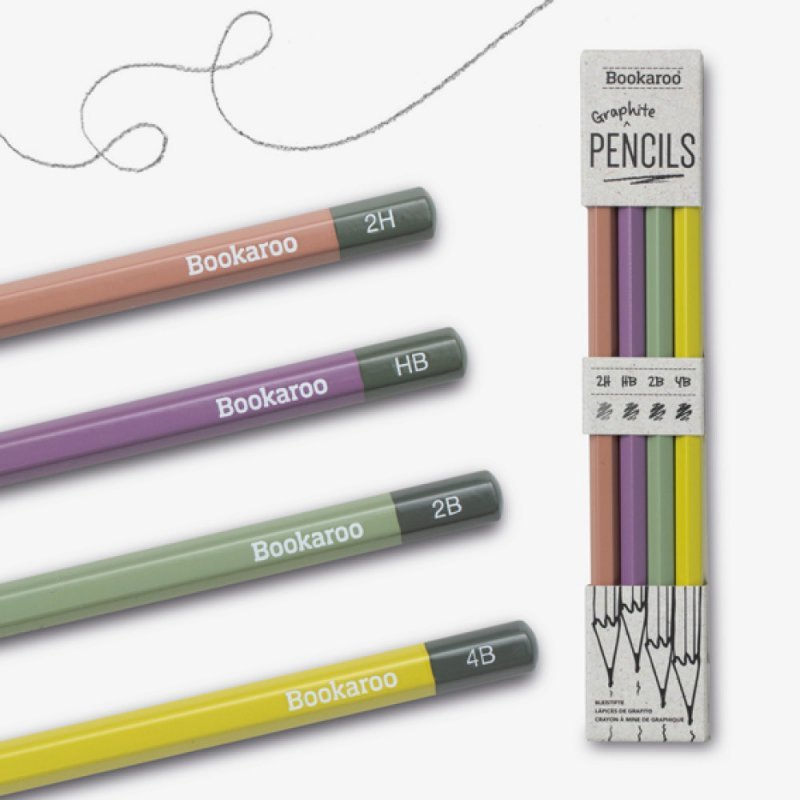 Ołówki Bookaroo pastelowe 4 szt.