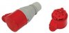 GNIAZDO IZOLACYJNE PRZENOŚNE 16A 400V CZERWONE 3P+N+Z IP44 (1 SZT)