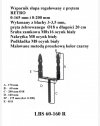 PODSTAWA SŁUPA REGULOWANA 0-165MM NA PRĘT RETRO (1 SZT)