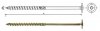 WKRĘT DO DREWNA Z KOŁNIERZEM NA TORX OCYNK ŻÓŁTY 6*200MM T30 (100 SZT)