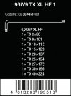 ZESTAW KLUCZY TRZPIENIOWYCH TORX, DŁUGICH, 9CZĘŚĆ (1 KPL)