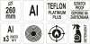 PATELNIA ALUMINIOWA DO NALEŚNIKÓW TEFLON 260MM. (1 SZT)