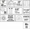 PROWADNICA ŁAŃCUCHA DO PILAREK 16'' 3/8''P (1 SZT)