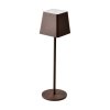 Lampka Biurkowa Nocna V-TAC 2W LED Ładowanie Ściemnianie IP54 Brąz Corten VT-7563 3000K 200lm