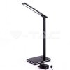 Lampka Biurkowa V-TAC 4W 3w1 Indukcja Zmiana Barwy Czarna VT-7405 3000K-6500K 500lm