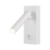 Oprawa LED V-TAC 2W Kinkiet Hotel Łóżko Włącznik Biały VT-402 3000K 150lm