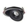 Oprawa V-TAC LED Uchylny Downlight 20W LED COB CRI90+ CCT Czarna VT-2520 3000K-4000K-6400K 1408lm