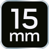 Nasadka udarowa 1/2, 15 x 38mm, Cr-Mo