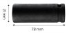 Nasadka udarowa 1/2 długa, 21 x 78mm , Cr-Mo