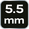Nasadka sześciokątna długa 1/4, 5.5 mm