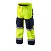 Spodnie robocze ostrzegawcze softshell, żółte, rozmiar L