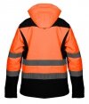 Kurtka robocza ostrzegawcza softshell z kapturem, pomarańczowa, rozmiar S