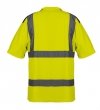 T-shirt ostrzegawczy, ciemny dół, żółty, rozmiar M