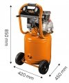 Kompresor olejowy pionowy 40l, 230V