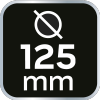 Szlifierka kątowa pneumatyczna 125 mm, 11 000 obr.-1