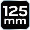 Szpachla malarska 125 mm, stal nierdzewna, dwukomponentowy uchwyt