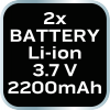 Lampa warsztatowa akumulatorowa 2x350 lm rozkładana SMD