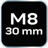 Końcówka Spline M8 x 30 mm, S2 x 2 szt.