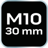 Końcówka Spline M10 x 30 mm, S2 x 2 szt.