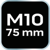 Końcówka Spline M10 x 75 mm, S2 x 2 szt.