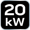 Nagrzewnica olejowa 20kW, zbiornik 19l, bez kółek