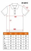 Koszulka polo DENIM, czarna, rozmiar S