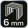 Zszywki typ J, 6 mm, 2000 szt.