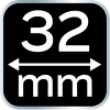 Dłuto 32 mm, CRV, uchwyt drewniany