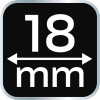 Dłuto 18 mm, CRV, uchwyt dwukomponentowy