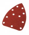 Papier ścierny na rzep delta 140 x 140 x 80 mm, K80, 5 szt., z otworami