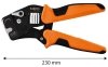 Szczypce do zaciskania końcówek tulejkowych CRV 230mm, samonastawne 0.08 -16 mm2, AWG 26-5