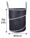 Torba ogrodowa 170 litrów,długie uszy, składana, 180 g/m2