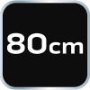 Poziomnica aluminiowa S 300, 3 libelle, 80 cm