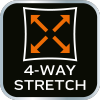 Spodnie robocze PREMIUM,4 way stretch, czarne, rozmiar XXXL
